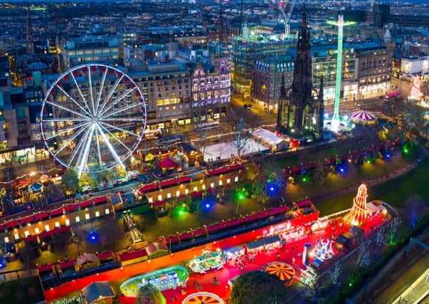 Drone images of Edinburgh's Christmas.

 a registered drone operator