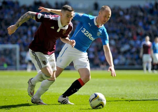 Hearts and Rangers will meet in the top flight for the first time since 2012. Picture: Jane Barlow