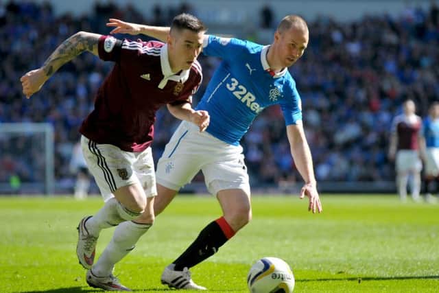 Hearts and Rangers will meet in the top flight for the first time since 2012. Picture: Jane Barlow
