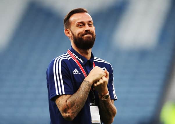 Steven Fletcher will lead the Scotland attack against Slovakia tonight. Picture: Ian MacNicol/Getty Images