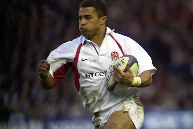 Jason Robinson scored two tries against Scotland for England during the 2002 Six Nations. Picture: Ian Rutherford