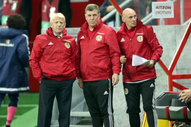 The Scotland management team are under pressure. Picture: PA