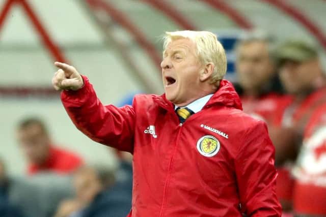 Gordon Strachan is under pressure after a poor start to the World Cup qualification campaign. Picture: PA