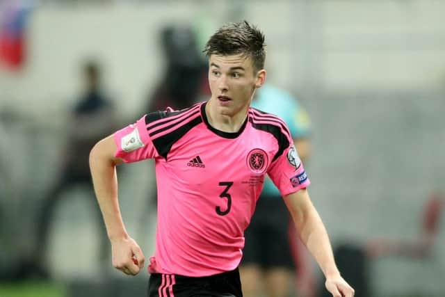 Kieran Tierney put in a good performance in his first competitive start for the national side. Picture: PA