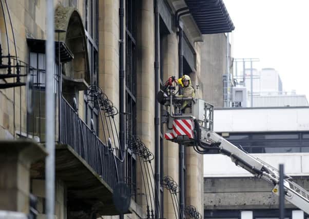 Glasgow School of Art's iconic Mackintosh building was badly damaged in the 2014 fire. Picture: John Devlin