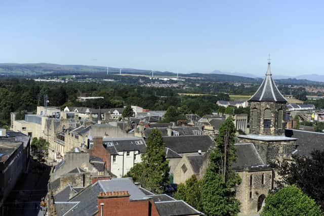 A view across Falkirk town centre. The competition is open to ideas on how to improve towns across Scotland. Picture: Michael Gillen/JP Resell
