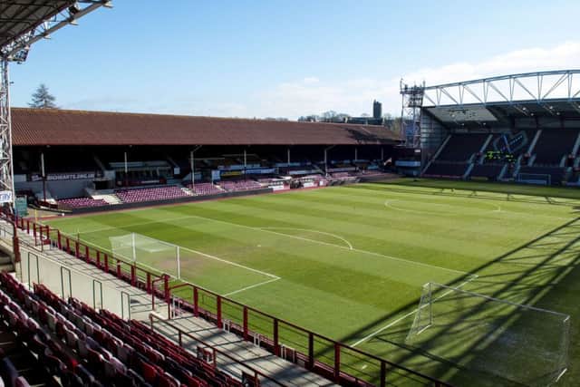 Demolition work on Tynecastles existing main stand is due to start next month, with the Â£12 million redevelopment expected to be finished in late September 2017. Picture: SNS