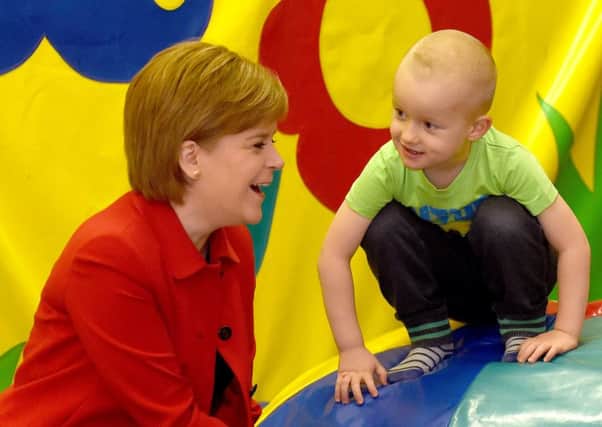 Nicola Sturgeon has promised that parents to be able to choose a nursery or childminder that best suits their needs. Picture: Lisa Ferguson