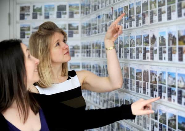 Would-be buyers browsing in Edinburgh face the problem that average house prices are 7.6 times average earnings. Picture: Jane Barlow