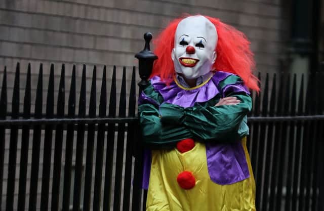 Childline has been flooded with calls over the "killer clown" craze. Picture: PA