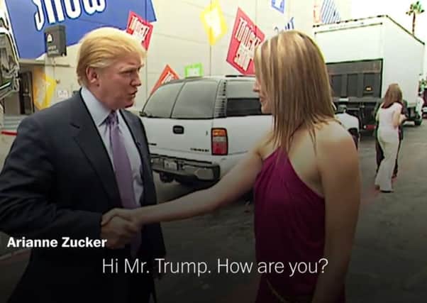 A still from the controversial 2005 Trump video. Picture: Washington Post/NBC