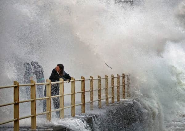 Storms hitting the Ayrshire coast. PICTURE: JEFF MITCHELL/GETTY IMAGES