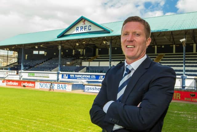 Raith Rovers manager Gary Locke is relishing working at a club where he can focus purely on football. Picture: Steven Brown