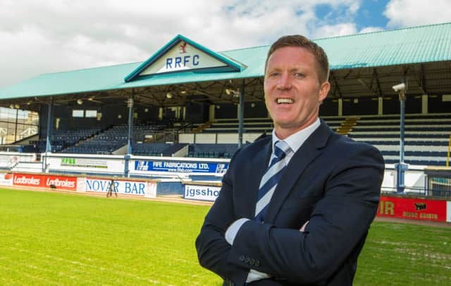 Raith Rovers manager Gary Locke is relishing working at a club where he can focus purely on football. Picture: Steven Brown
