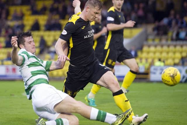 Livingston's Alan Lithgow played while suspended. Picture: Garry Williamson/SNS