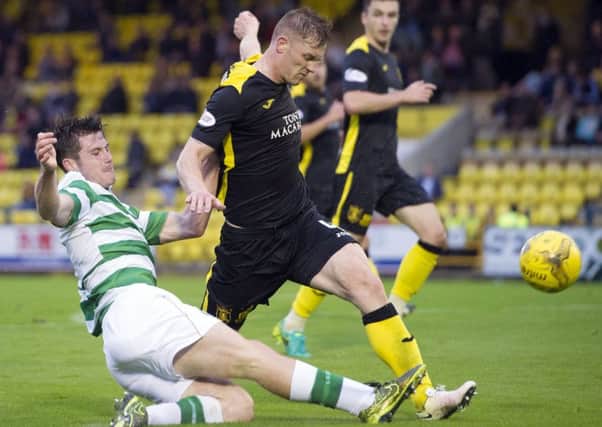 Livingston's Alan Lithgow played while suspended. Picture: Garry Williamson/SNS