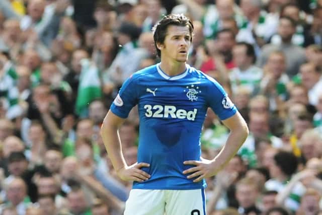Joey Barton will not return to training at Rangers on Monday. Picture: John Devline