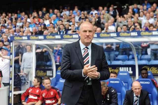 Rangers manager Mark Warburton refused to speak to BT Sport during their live coverage of their match versus Inverness on Friday. Picture: Joh Devlin