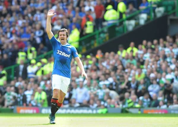 Could Barton be set to finish his Rangers career already? Picture; John Devlin