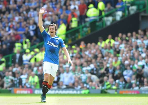Could Barton be set to finish his Rangers career already? Picture; John Devlin