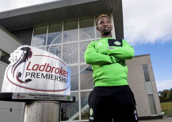 Moussa Dembele was named Ladbrokes Premiership Player of the Month for September. Picture: SNS
