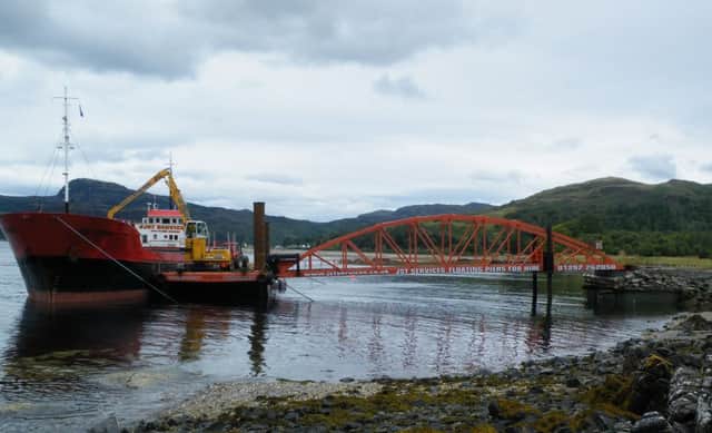 The new pier will allow more timber to be transported via boat instead of lorry. Picture: Contributed