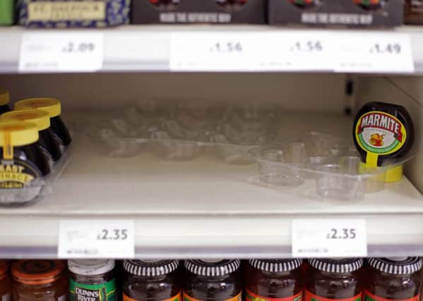 The spat between Tesco and Unilever saw stocks of Marmite run low on the grocer's shelves. Picture: Yui Mok/PA Wire