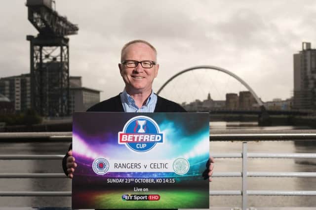 Alex McLeish promotes the BetFred League Cup semi-final. The former Rangers manager says current Ibrox boss Mark Warburton must carry out his post-match duties.