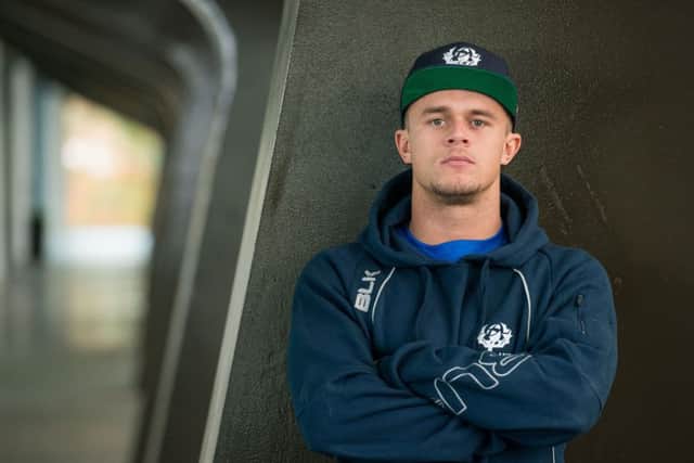 Lewis Tierney is part of the Scotland rugby league squad training at 
Heriot-Watt Universitys Oriam 
high-performance  centre. Picture: Ian Georgeson.