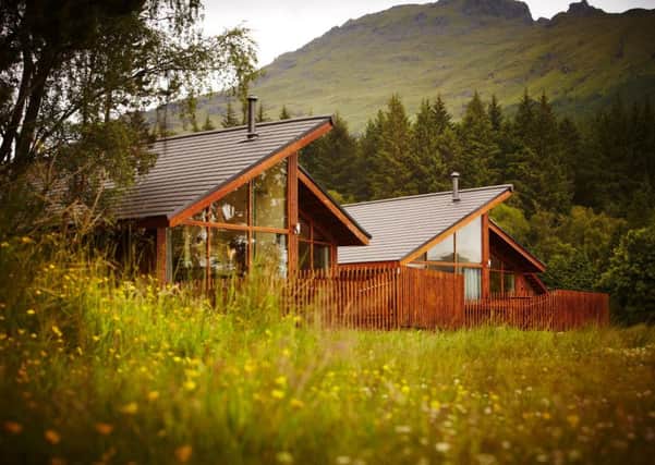The Silver Birch cabins at Ardgartan. Picture: contributed