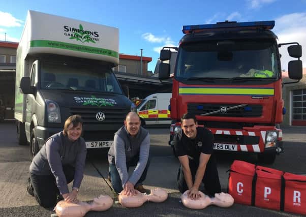 Garden centre staff grow new skills in CPR. Picture: Contributed