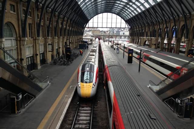 The new Virgin train was unveiled at King's Cross station in March. Picture: Virgin