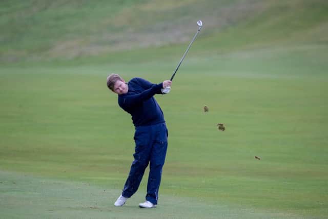Paul O'Hara shared the lead after the third round of the Scottish PGA Championship at Gleneagles. Picture: Kenny Smith