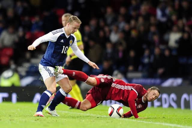 Leigh Griffiths came on as a sub in the last two games. Picture; Michael Gillen