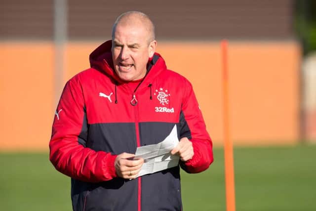 Rangers manager Mark Warburton has defended his tactics in last month's 5-1 defeat by Celtic. Picture: Kirk O'Rourke.