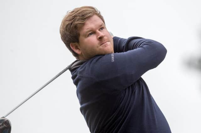 Paul O'Hara shot a 66 in the third round of the M&H Logistics Scottish PGA Championship to share the lead with Gareth Wright. Picture: Kenny Smith