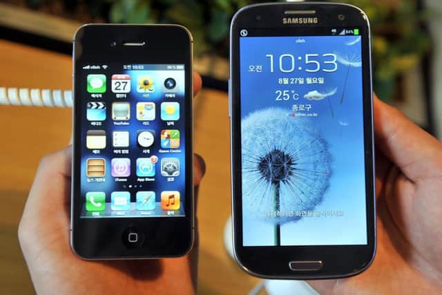 Laird counts smartphone makers Apple and Samsung among its customers. Picture: Jung Yeon-Je/AFP/GettyImages