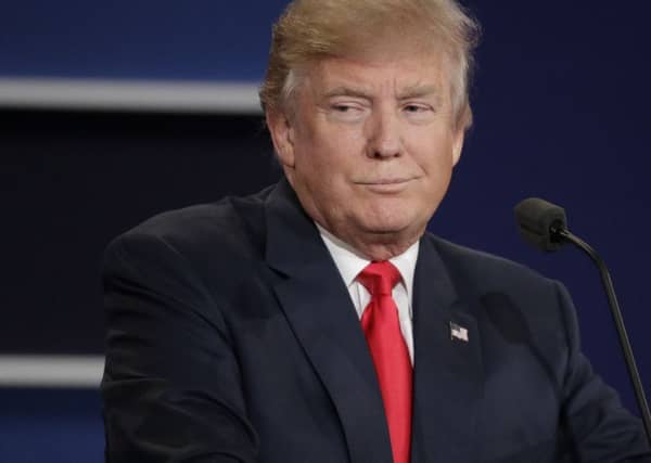 Donald Trump refused to say if he would accept the result of the US election. Picture: AP