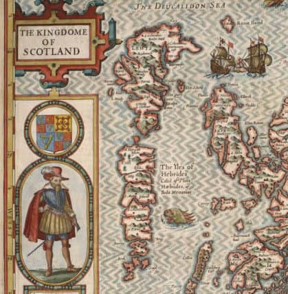 The Outer Isles and northern islands of the Inner Hebrides from John Speeds The Kingdome of Scotland (London, 1610). Picture: National Library of Scotland