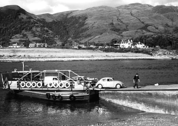 The Ballachulish Ferry in 1965. A bridge took its place in 1975. Picture: Scotsman Publications