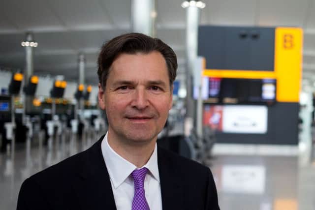 Heathrow boss John Holland-Kaye said there was 'no political reason' not to press ahead with a third runway at the airport. Picture: Steve Parsons/PA Wire