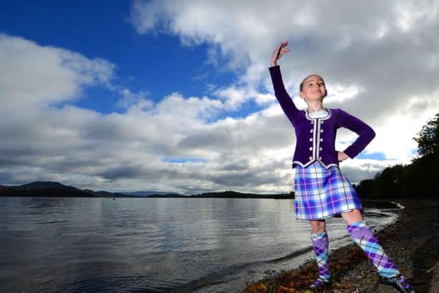 The eight-year-old is following in the footsteps of older sister Catriona. Picture: SWNS