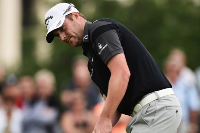 Scotland's Marc Warren putts during the second round of The Portugal Masters at  Victoria Clube de Golfe. Picture: Stuart Franklin/Getty