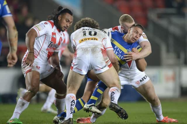 Matty Russell in action for Warrington Wolves against St Helens in the Super League. Picture: Gareth Copley/Getty