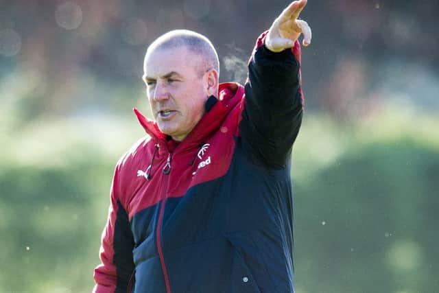 Rangers manager Mark Warburton at training ahead of the BetFred Cup semi-final against Celtic at Hampden. Picture SNS