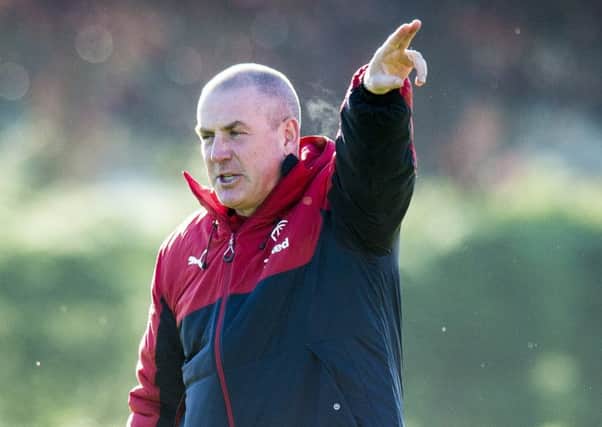 Rangers manager Mark Warburton at training ahead of the BetFred Cup semi-final against Celtic at Hampden. Picture SNS