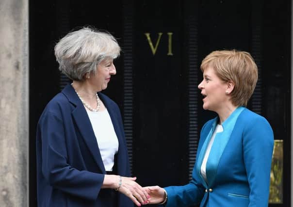 Theresa May is meeting with First Minister Nicola Sturgeon today. Picture: Getty