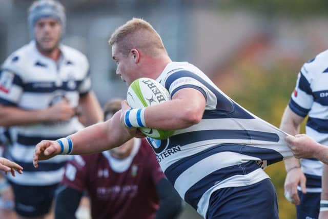 Murray McCallum scored a try then hurried to Murrayfield