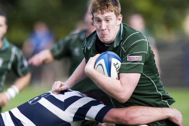 Michael Robertson of Hawick suffered a neck injury