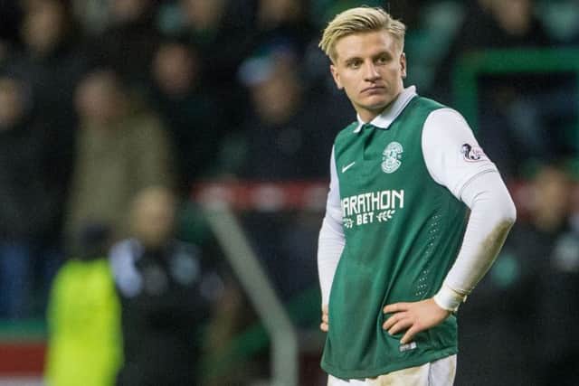 Jason Cummings was an unused substitute versus Dunfermline. Picture: Ian Georgeson